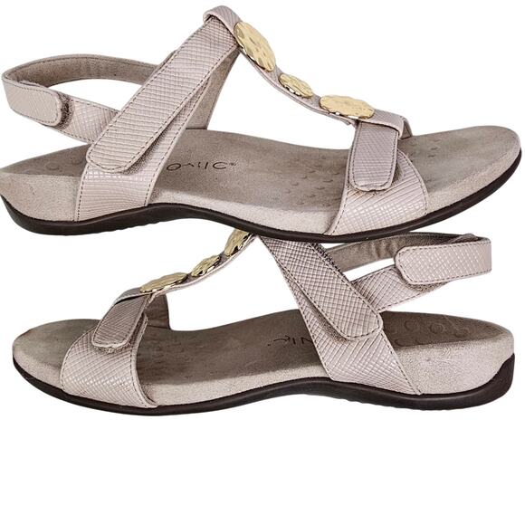 Vionic Farra Lizard Women's Sandals Pale Pink Size 9. 5 - Picture 5 of 9